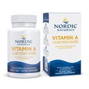 Nordic Naturals Vitamine A + Caroténoïdes, non aromatisés - 30 gels mous - Lycopène et Astaxanthine - Soutient la peau, la santé cellulaire - Non-OGM - 30 portions