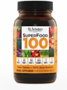 Dr. Schulze's SuperFood 100 - Everyday Superfood Supplement to Support Overall Wellness - Mutivitamin Support for Cellular Nutrition & Energy - Clean Ingredients - Gluten-Free & Dairy-Free - 90 Count