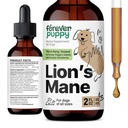 Forever Puppy Lions Mane Mushroom Supplement for Dogs - Brain & Focus Support - Liquid Lion's Mane Mushroom for Dogs - Canine Vitamins and Supplements - Sugar & Alcohol-Free Drops - 2 fl oz