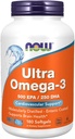 MAINTENANT Aliments - Ultra Omega-3 500 EPA/250 DHA - 180 Softgels