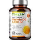 Vitamin D3 5000 IU Softgels 120 Count (125mcg) - Vitamin D-3 High-Potency in Extra Virgin Olivenöl Non-GMO Soy Frei für Männer und Frauen - Vit 3D Supplement unterstützt starke Knochen & Immungesundheit