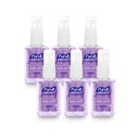 Gel avancé d'assainissement des mains de Purell infusé avec des huiles essentielles, Lavande calmante, bouteille de pompe de 2 fl oz (paquet de 6), 3905-04-EC