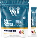 Voli Electrolytes Powder Packets.com Non ajouté Sugar Electrolyte Drink Mix pour l'hydratation.com Keto & jeûne amical, naturel Superfoods & Minéraux.com