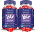 (2 Pack) Slim Fusion Keto ACV Gummies Advanced 1000MG Slimfusion Keto Gummies Formel Apfelessig mit Granatapfelsaft Pulver B12 Vegan Non GMO 120 Gummys