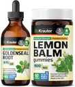 BIO KRAUTER Teinture de selle d'or 4 Fl. Oz. & Lemon Baume 60 Gommies