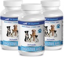 SUPPLÉMENTS DE PET & NUTRIITION LLC Pilules à gaz pour chien - PROBIOTIQUES D'AIDE Digestive pour chien - Approche naturelle - Solution à la mauvaise haleine et au gaz - Contre la diarrhée - Chien à l'aide d'une mauvaise respiration - 3 bouteilles (180 traités)