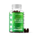 Vitamatic Irish Sea Moss Gummies – 3000mg Équivalent par service (à partir de l'extrait 132,5mg) – 60 Ct Fabriqué avec Bladderwrack & Burdock Root – Supplément Seamoss pour le support thyroïde, énergétique et immunitaire