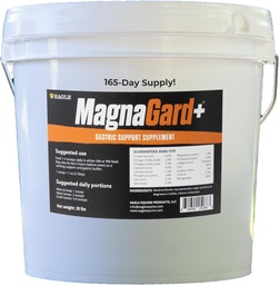 Plus- Supplément de soutien gastrique pour chevaux avec Omega 3s-Soulage les Ulcères, Supplément calmant, Magnésium et autres minéraux vitaux-Seau de 20lb, 5 mois d'approvisionnement par Eagle Equine