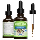 Pet Wellbeing Stress Gold für Hunde - Vet-Formulierte Situation Canine Stress Support - Fast-Acting Car Travel, Storms, Vet Visits - ganzheitliche Hunde Kräutermischung - Liquid Support 2 oz (59ml)