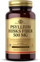 Solgar Psyllium Husks Fiber 500 mg - 200 Gemüsekapseln - Non-GMO, Vegan, Glutenfrei, Dairy Free, Kosher - 100 Servierungen