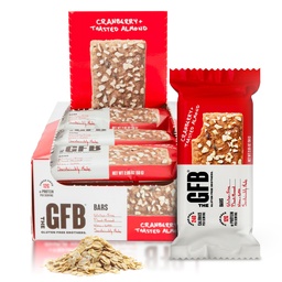 Les barres protéinées aux amandes grillées aux canneberges de GFB - sans gluten, à base végétale, non OGM, fabriqués de façon durable – Dégustation ridicule, santé, végétalien, nutrition Barres protéinées Snack, 2,05 oz (12 comte)