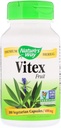 Nature's Way Vitex; 400 mg; Non-GMO Project Verified; TRU-ID Certified; 100 Vegetarian Capsules, Pack of 2