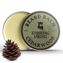 Baume à barbe viking pour hommes - Laisser en conditionneur de barbe - Baume à barbe façonné fabriqué avec des huiles de beurre, d'argan et de jojoba naturellement dérivés (2 once (paquet de 1), Cedar Scent)
