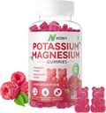 Kalium-Magnesium-Gummi-Gummi-Gummi-Gummi-Gummi-Gummi-Gummi-Ergänzungen für Legkramps & Muskel, Himbeer-Flamour 90 Count