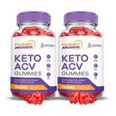 Justified Laboratories (2 Pack Turbo Ripped Keto ACV Advanced Formula 1000MG Keto Apple Cider Essig Formuliert mit Granatapfelsaft Pulver B12 Vegan Non GMO 120 Gummis