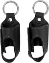 Generisches Asthma Inhalator Halter, 2pcs Asthma Inhaler Halter Tragbare Speicher Schutz PU Leder Asthma Inhaler Case für Reisen (Schwarz)