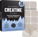 Pré-entraînement Patchs créatine - 36 Pcs de Creatine Monohydrate et pyruvate de Creatine