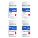 Major FeroSul - Sulfate de fer 325 mg Comprimés - Supplément en fer pour les femmes et les hommes - Comprimés enduits spécialement faciles à avaler - Rouge - 100 Compte (4 paquets)