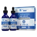 Gouttes de régime complexes – Meilleures gouttes naturelles pour les hommes et les femmes (2 pack de bouteilles) - 60 jours d'approvisionnement