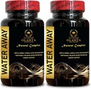 Water Away Pills - Natural Herbal diuretics for Water Retention, Premium Formula for Fluid Balance Support, Water Loss Pills - 2 Bottles 120 Capsules