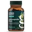Gaia Herbs Racine d'Ashwagandha - Supplément anti-stress et soutien du sommeil - Supporte les niveaux d'énergie équilibrés et les perspectives positives* - 60 capsules de Phyto liquide végétalien (30 jours d'approvisionnement)