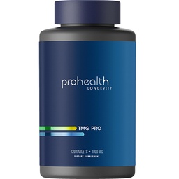ProHealth Longevity (Triméthylglycine), Betaïne Anhydre - 1 000 mg, 120 comprimés - Support de la méthylation (120 Nombre (paquet de 1))