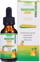 Magnesium Glycinat Flüssigkeitstropfen, 1000mg Magnesium Flüssigergänzung mit Cellulosefaser, Bromelain, Vitamin B6, C, D, Zink, Non-GMO, Ananas Flavor(1fl oz)