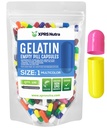 XPRS Nutra Größe 1 Leere Kapseln - 100 Count Leere Gelatine Kapseln - Pillen für DIY Kapsel Füllung - Pure Bovine Pill Gel Kapseln mit Ihren Ergänzungen zu füllen (Multi Color)