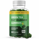 Green Tea Fat Burner Gummis für Weight Loss | Metabolism Boost & Appetite Suppressant mit Green Coffee Bean und Garcinia Cambogia | Pillen zu verbrennen Belly Fat für Frauen & Männer von Nobi Nutrition