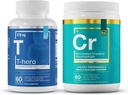 Éléments essentiels T-Hero + Monohydrate de créatine micronisée , Supplément Santé Homme - Soutien musculaire et T-Santé