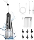 Enlèvement de cire d'oreille, Nettoyeur d'oreille électrique, Kit de nettoyage d'oreille avec 4 niveaux de pression, Kit d'irrigation efficace d'oreille avec IPX7 étanche