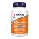 MAINTENANT Suppléments, L-Tyrosine 500 mg, soutient l'alerte mentale*, le soutien aux neurotransmetteurs*, 120 capsules