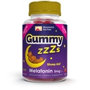 Gummy ZZZs Melatonin - Gummies de sommeil 5 mg - Fraise Flavor - 90 Compte - Vegan-friendly, sans gélatine et sans gluten - Halal et certifié Kosher - Gummies de nuit pour hommes et femmes