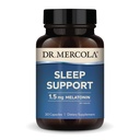 Dr Mercola Soutien du sommeil avec la mélatonine, 1,5 mg de mélatonine par portion, 30 portions (30 gélules), supplément alimentaire, soutient le sommeil sain et la concentration mentale, non-OGM