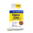 Enzymedica Digest Gold + ATPro, Maximale Stärke, Fast-Acting, hilft Digest große Mahlzeiten, verhindert Bloating und Gas, 240 Count (FFP)