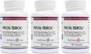 Pros-TEROL (3 kit de bouteilles), Prostate Relief avec des stérols de plantes à 900 mg avec des graines de citrouille, racine de nerf, racine de gingembre, extrait de racine de réglisse 90 Caplets