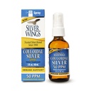 Natural Path Silver Ailes Colloïdal Argent liquide - Supplément quotidien de soutien immunitaire - 50ppm (250mcg) - 2oz Spray