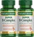 Complexe Bounty Super B de la nature avec vitamine C et acide folique, immunitaire et soutien énergétique, 150 comprimés - Pack de 2