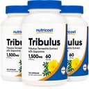 Nutricost Tribulus Terrestris Extrait 750mg, 120 Capsules (3 bouteilles)