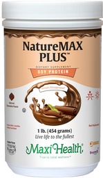 Maxi-Health NatureMAX Plus Energy Support Drink Poudre de protéines de soja - Supplément sans sucre - 20g de protéines par portion - Saveur de chocolat naturel - Vitamine casher - 1lb