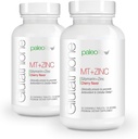PaleoLife Premium Gultathion + Thistle de lait + Zinc - 60 comprimés à croquer, Saveur de cerise (2-pack)