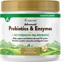 NaturVet – Probiotiques et enzymes avancés - Plus Vet Strength PB6 Probiotics Supporte et équilibre les animaux avec des ventres sensibles et des problèmes digestifs pour les chiens et les chats (8 oz)