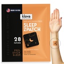 Klova Melatonin-Free Sleep Patches pour adultes , aide naturelle au sommeil avec Ashwagandha, Valerian, GABA & L-Theanine , l'automne Asleep Faster , rester Asleep Longer & Wake Rafraîchi , 28 Patches