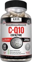 Kaya Naturals - Supplément antioxydant de puissance CoQ10 pour les vasculaires, la santé cardiaque, les niveaux de pression artérielle sains et la fonction immunitaire - Restaurer la production quotidienne de cellules et d'énergie - 60 Capsules de Veggie
