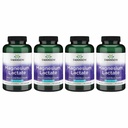 Lactate de magnésium de Swanson - Supplément minéral favorisant le soutien de la santé musculaire et osseuse - Forme minérale de lactate sans lactose pour l'absorption douce - (120 capsules, 84mg chacune) 4 boîtes