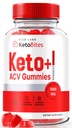 rize labs KetoBites Keto+ACV Gummies, All Natural Gummies for Advanced Weight Loss, Apple Cider Vinegar Supplement, Official Reviews (60 Gummies)
