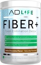 Projet AD Fiber+ Supplément de fibre - Soutient la santé Gut et la régularité digestive, Fibre est idéal pour la perte de poids, detox, végétalien - poudre de fibre, 16.4 Oz (chocolat)