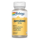 SOLARAY OptiZinc 30mg Supplément de soutien immunitaire - Suppléments de zinc pour hommes et femmes avec Vitamine B6 - Bons forts et soutien de la santé de la peau - Haute absorption - Garantie de 60 jours, 60 portions, 60 VegCaps