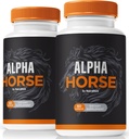 (2 Pack) Alpha Horse Capsules, Alpha Horse Official Male Formula Pills, AlphaHorse for Stamina & Performance, Alfa Horse For Men Premium Einmal täglich Pillen Pastillas, Alpha Hrse Complex (120 Kapseln)