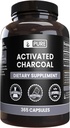 Ingrédients originaux purs Activés Charbon, Pas de Magnésium ou de Rinceau, Toujours Pure, Verifié en laboratoire (365 Nombre)